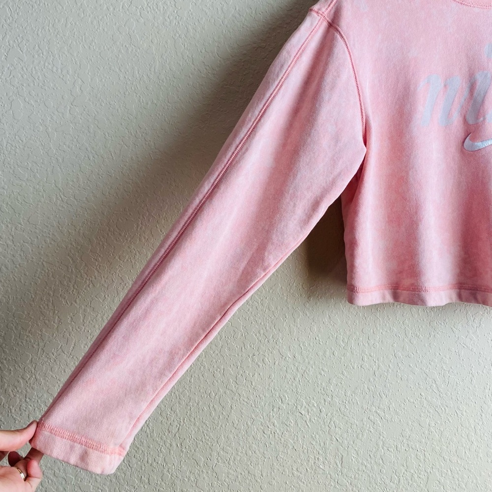 Nike Bleached Coral Summit Crew Crop Sweater S - Picture 4 of 11